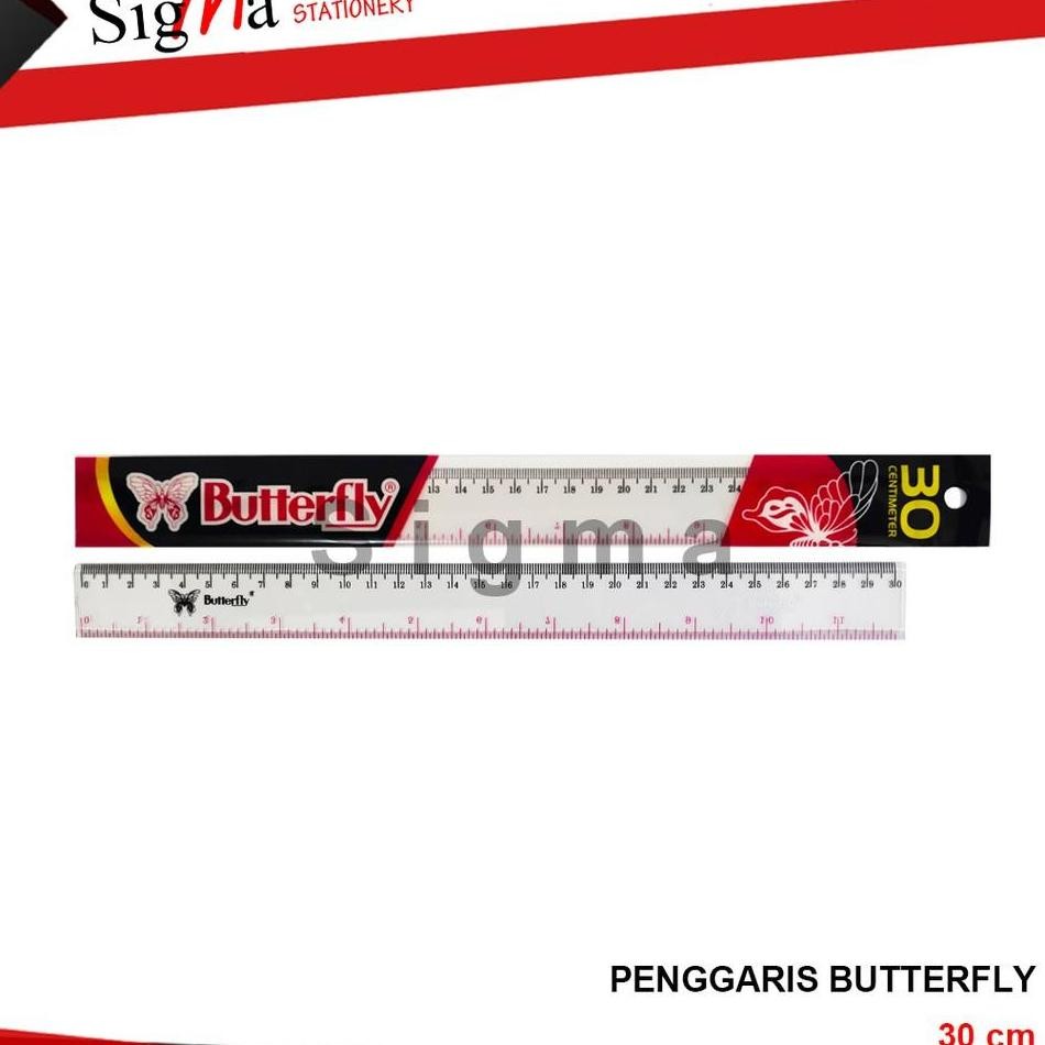 

Penggaris Plastik Butterfly 30 Cm Pcs