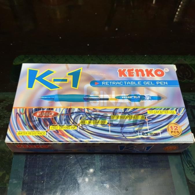 

Produk Baru!! Pulpen K1 Kenko 0.5 Biru 1pak isi 12pc