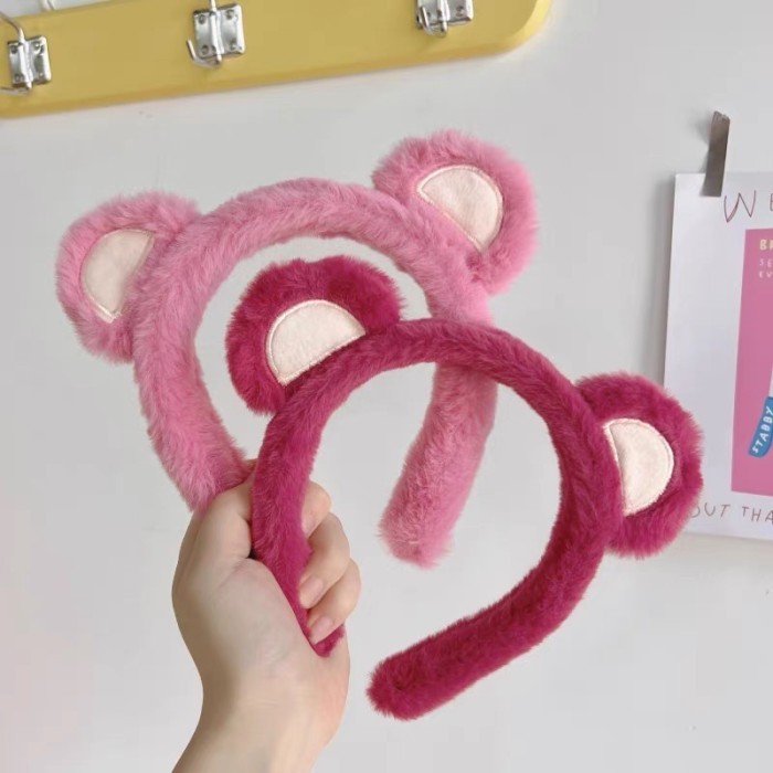 Ready Stok - Bando Lotso Beruang Merah Toy Story Headband Hairband Aksesoris Rambut