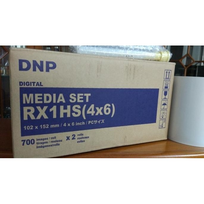 Original Dnp Ds-Rx1Hs Paper Dan Ribbon Printer Fotobooth Digital Media Set 4X6