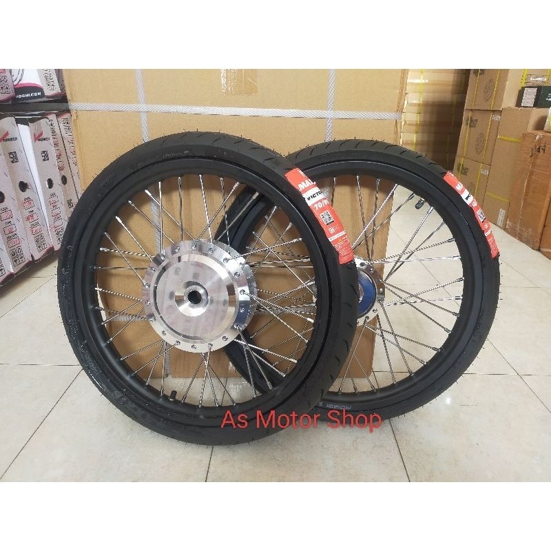 VELG SET ROSSI UKURAN 140 140 RING 17 TROMOL SET PLUS BAN MAXXIS N MAX OLD N MAX NEW AEROX155 ADV150