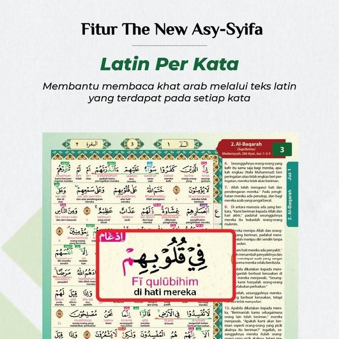 

Al Qur'an Asy-Syifa AKBAR B4 Jumbo Terjemah Perkata Latin Tajwid ALF HDM