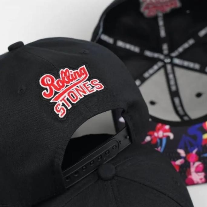 Topi Snapback Original Import Rolling StonesUnisex Hat Baseball Distro Terlaris