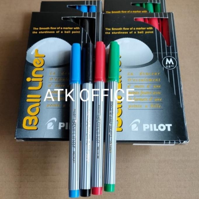 

Produk Baru!! pulpen Pen Balliner pilot Sepak (12pcs) Pilih Warna Hitam /Biru