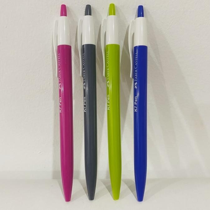 

Pulpen Faber Castell K7 Pen 0,7 Tinta Hitam / 1 Box Isi 14 Pcs Stok Terbatas