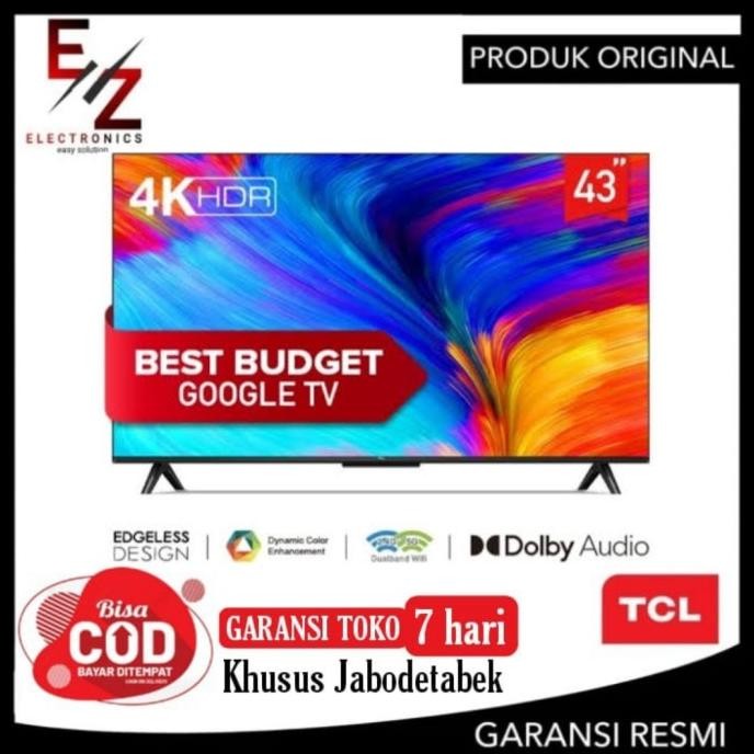 Diskon TCL 43A18 ANDROID 11 & GOOGLE TV UHD 4K TV 43 INCH | TV LED TCL 43A18