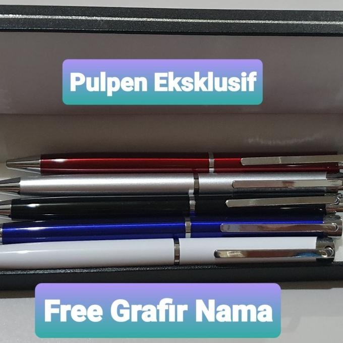 

Produk Baru!! Pulpen Eksklusif Viva 88 Ada 5 Pilihan Warna With Box Free Grafir Nama
