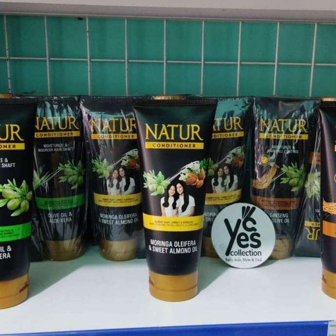 

natur conditioner 165 ml gingseng olive oil moringa almond aloe vera termurah