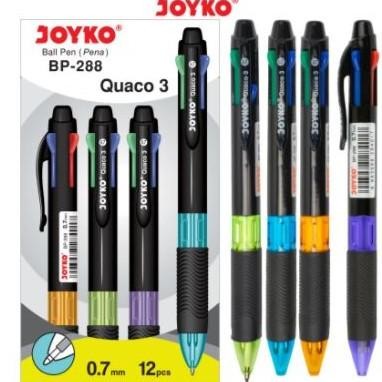 

Produk Baru!! Pulpen Joyko 4 warna BP-288 / Pack isi 12 pcs - 0,7mm