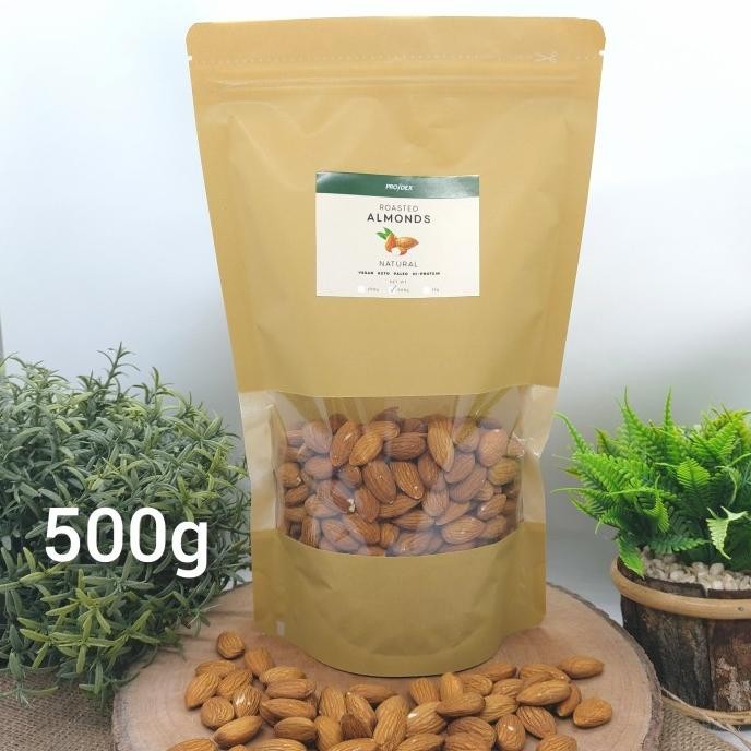 

roasted almonds / kacang almond panggang - cemilan, diet, healthy termurah