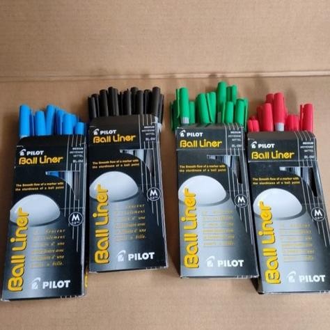 

Pulpen Pilot Balliner 0.8Mm/Hitam/Biru/Merah/Hijau Original 1 Lusin Stok Terbatas