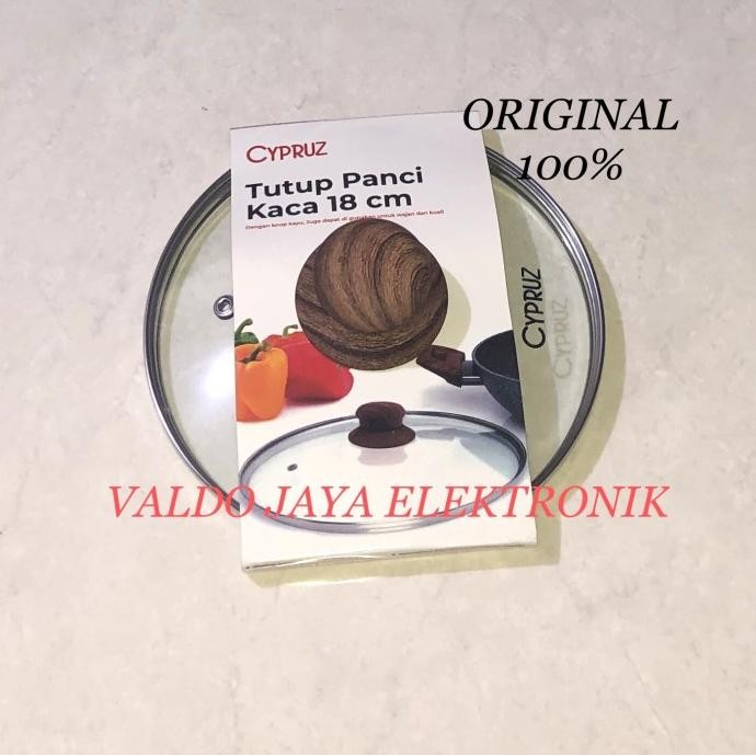 Siap Kirim Tutup Panci Kaca 18Cm CYPRUZ ORIGINAL Tutup Kaca Panci