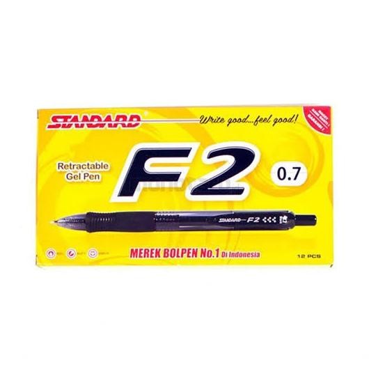 

Pulpen Pen Gell Standart F2 ( Isi 12 Pcs ) Stok Terbatas