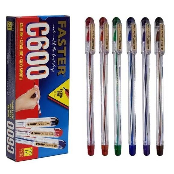 

Produk Baru!! Termurah !! Pulpen Faster C600 per Box