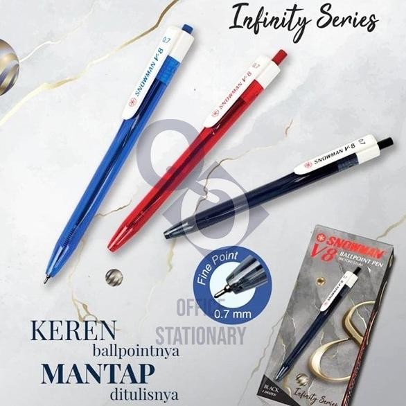 

Produk Baru!! Pulpen / Bolpen / Ballpoint / Pen Snowman V8