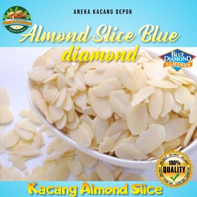 

kacang almond slice mentah / raw slice almond - 250 gr termurah