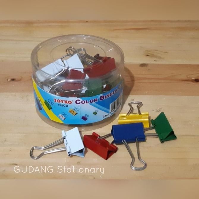 

sale! binder clip warna 30mm joyko [ isi 24 pcs ]