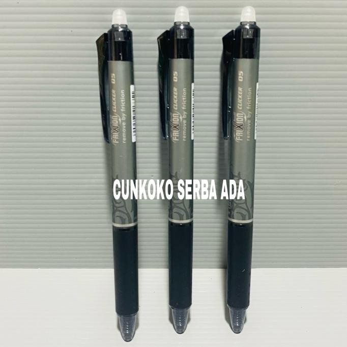 

Pulpen Pilot Frixion Clicker Blrt-Fr5 0.5 Mm Hitam / 1 Box Isi 12 Pcs Stok Terbatas