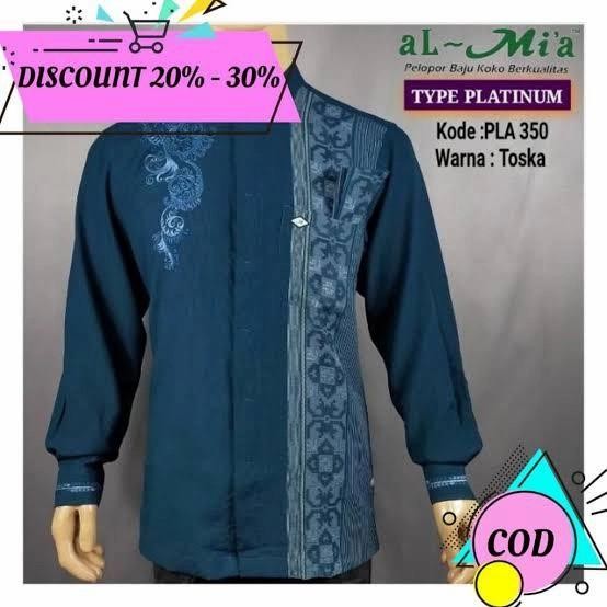 New 100% Originalll Baju Koko Al-Mia Platinum (Seri Terbaik Dari Koko Al-Mia) Terbaru Best Quality A