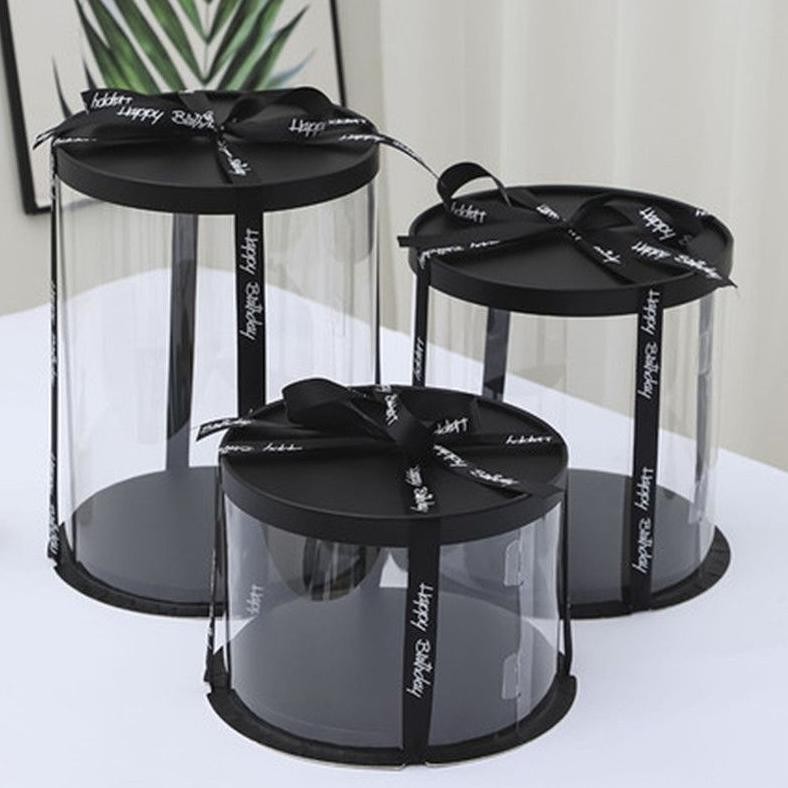 

PROMO Cake Box Kue Tinggi Bulat Mika Transparan Untuk Box Buket / Cake Uang, dll. ru-8