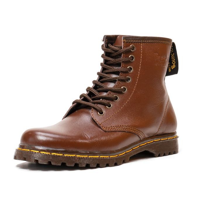Sepatu Docmart Wanita Boots Kulit Asli Boot Tinggi 8 Hole