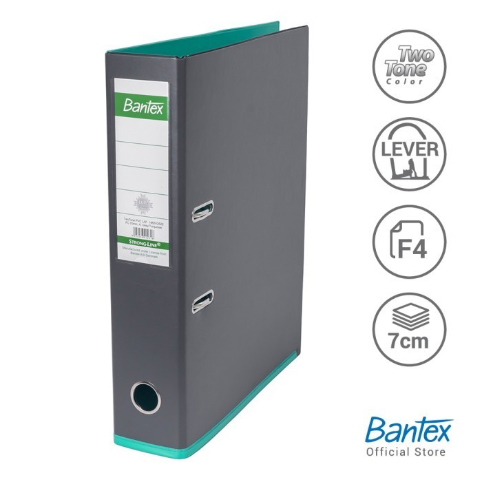 

PROMO! Bantex Ordner Two Tone Folio 7cm Anthracite Grey Turquoise 1465V2522+P