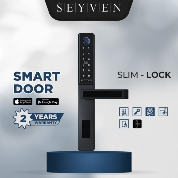 SEYVEN SMART SLIM DOOR LOCK ALUMINIUM DOOR LOCK SMART DOOR DIGITAL