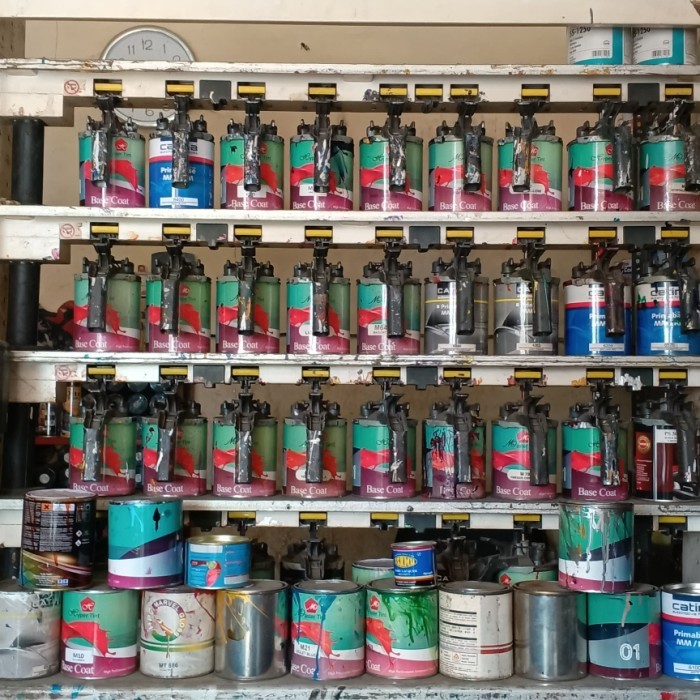 Ready Custom cat PU/Oplos Cat PU metallic standar/ oplos cat dan tes spray