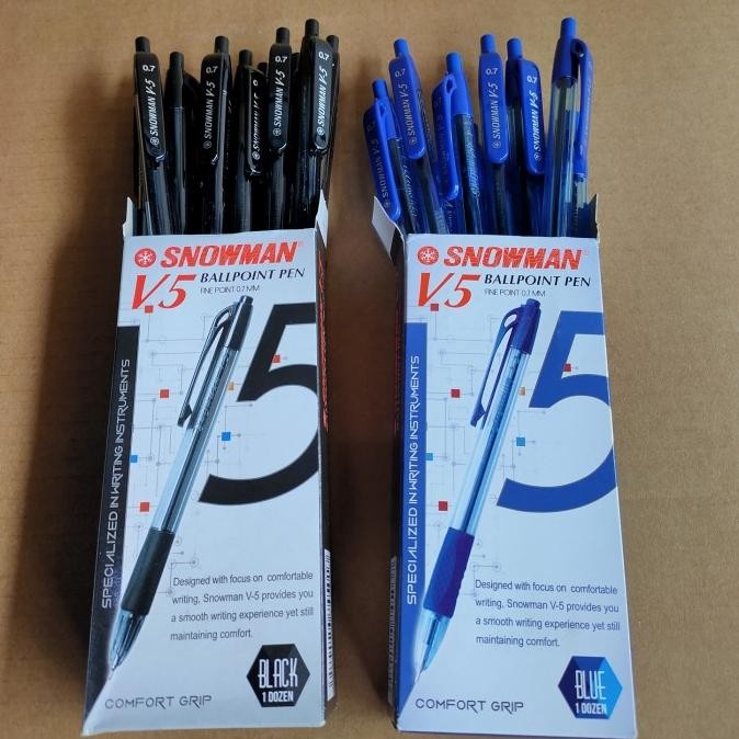 

Produk Baru!! pulpen snowman v5 0,7 hitam biru merah