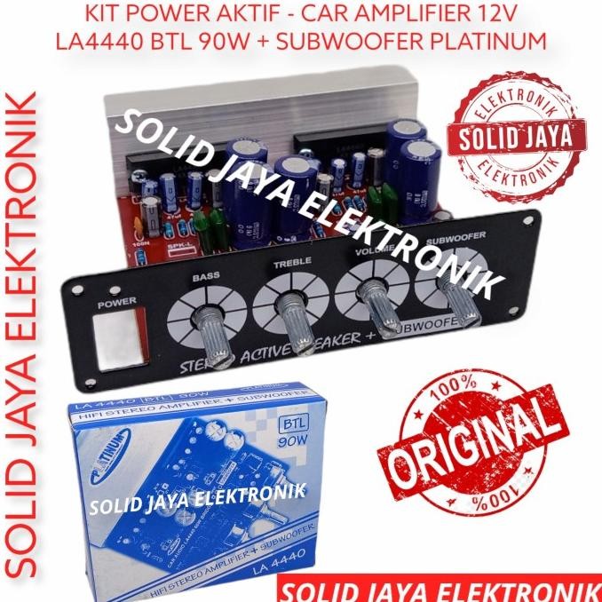 KIT POWER AKTIF AMPLIFIER 12V LA4440 BTL SUBWOOFER LA MOBIL PLATINUM ORIGINAL DAN TERPERCAYA