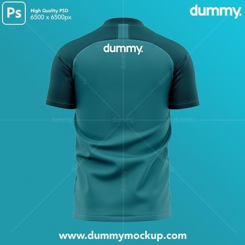 MOCKUP RAGLAN SOCCER JERSEY (BACK) - HIGH RESOLUTION - EASY TO USE