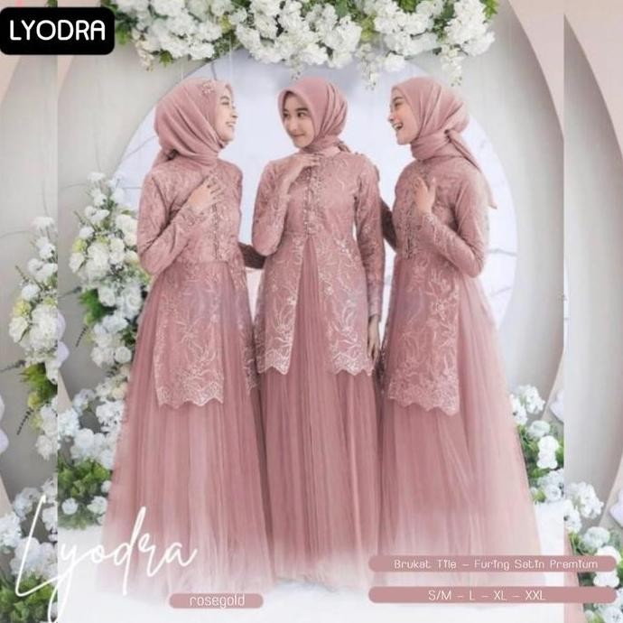 Gamis Georgina Bahan Brukat Kombinasi Maxmara Kancing Busui Fashion Kekinian  muslim syari Batik Cou