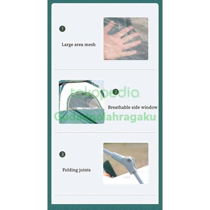 TENDA CAMPING BUKA OTOMATIS 5 8 ORANG TENDA CAMPING KELUARGA OUTDOOR