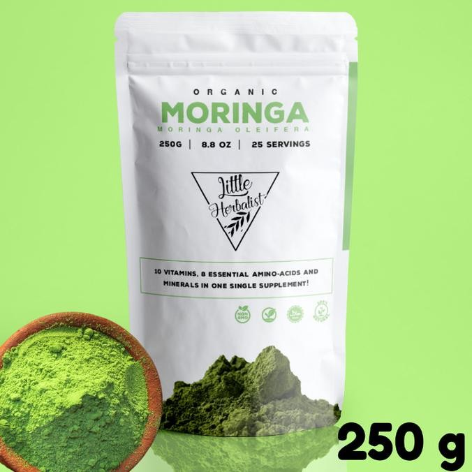 

BARU BUBUK DAUN KELOR ORGANIK / ORGANIC MORINGA POWDER - 250G