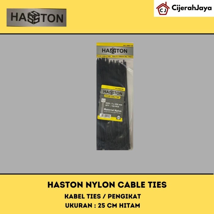 

PROHEX Cable Ties 25 cm HITAM Hasston Kabel Tie Pengikat Strap 250 mm