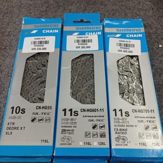 Rantai Shimano 8 9 10 11Speed Import Original