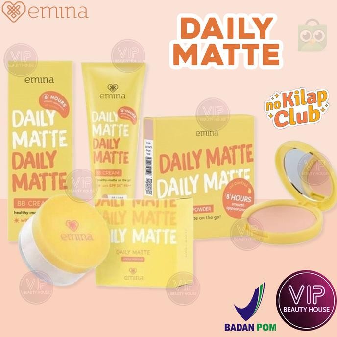 

BARU VIP | EMINA DAILY MATTE SERIES | LOOSE POWDER BB CREAM COMPACT POWDER