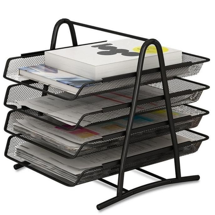 

SHENAR, RAK DOKUMEN KERTAS 4 SUSUN / TEMPAT FILE DOKUMEN / LETTER TRAY