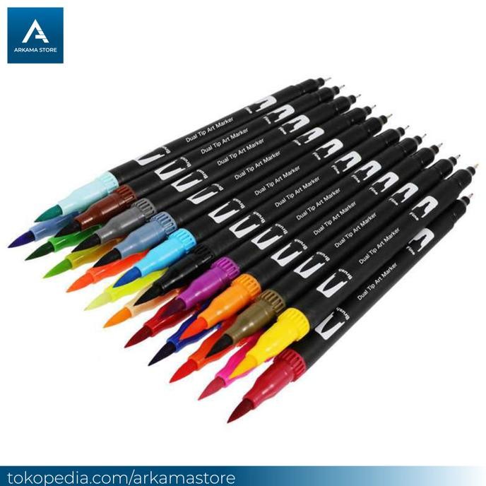 

spidol warna warni sepidol double head drawing art watercolor 1 set Termurah