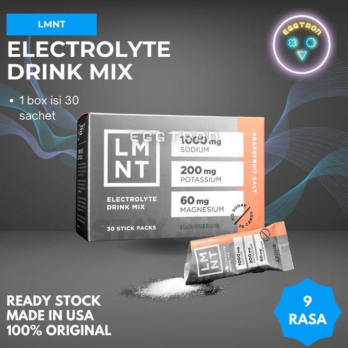 

BARU LMNT ELECTROLYTE POWDER ZERO SUGAR DRINK ELEKTROLIT ELECTROLYTES PALEO KETO FITNESS OLAHRAGA OTOT INTERMITTENT FASTING 1 BOX ISI 30 SACHET TRAVEL