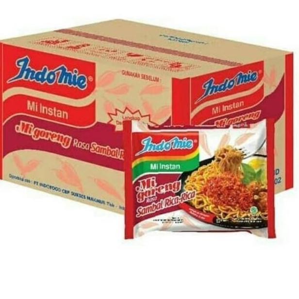 

Terlaris Indomie Mie Goreng Sambal Rica Rica [ 85Gr /40 Pcs / 1 Karton ] Ready Stok