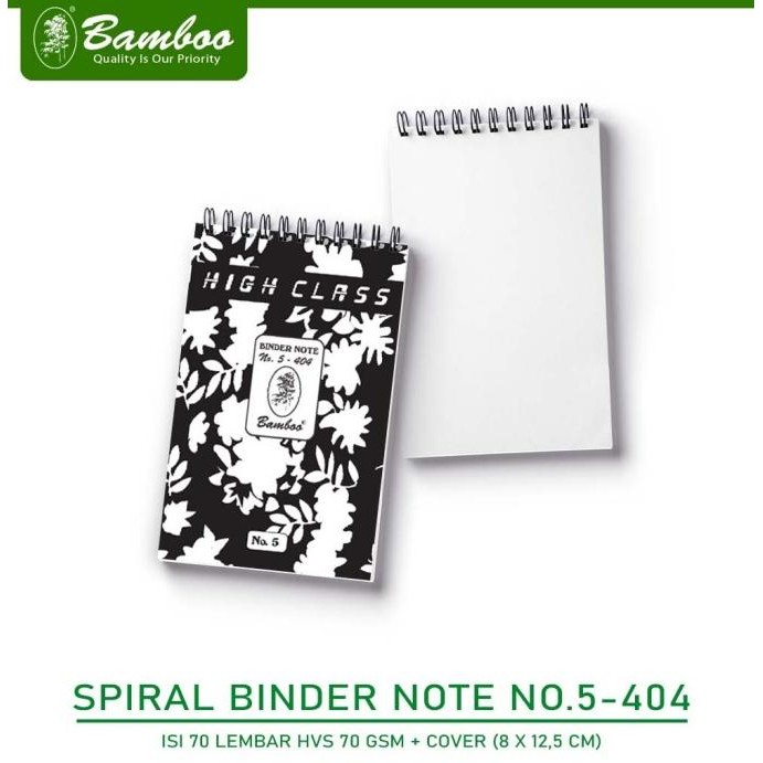 

Terlaris Bamboo Binder Note No.5 - 404 Note Book Hitam [20 Pcs] Ready Stok