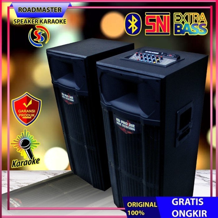 HARGA DISC - SPEAKER BLUETOOTH ROADMASTER KD PRO 212/215 REBORN MIX USB GARANSI RESMI