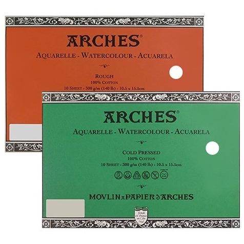 

Arches watercolor paper cold pressed 300gsm 10.5 cm x 15.5cm