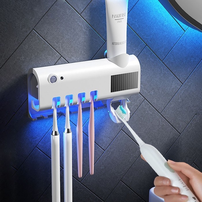 Guret Solar Energy Uv Toothbrush Holder Wall Toothbrush