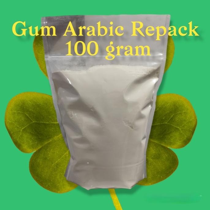 

BARU GUM ARABIC POWDER 100 GRAM GOM ARAB BUBUK GUM ARABICA