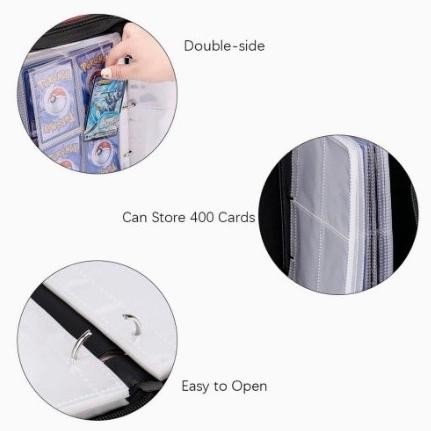 

Terlaris 400Pcs Buku Album Kartu Pokemon Kartu Game Pokemon Cards Holder Album Box Pokemon Anime Game Binder Zipper Album Book Baokemeng Folder Kids Toys Ready Stok