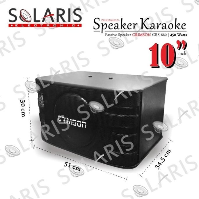 SPEAKER KARAOKE 10 Inch Pasif CRIMSON CRS-660 Terlaris