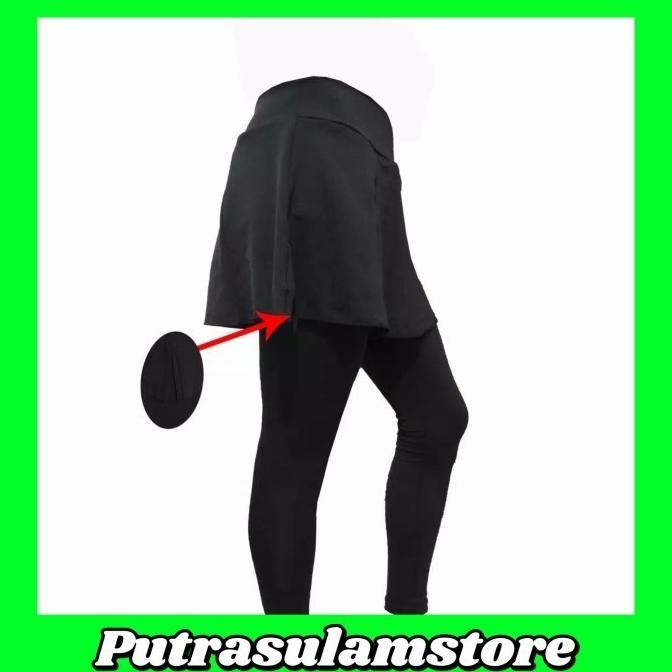 Celana Sepeda Balap Panjang Rok Wanita - Celana Sepeda Ketat Padding