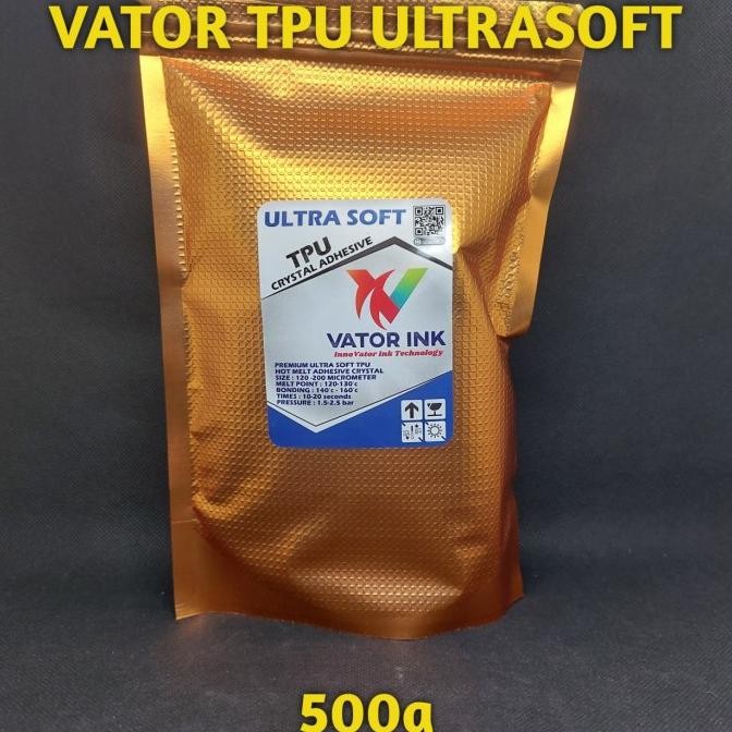 

Promo VATOR TPU ULTRASOFT 500gr CRYSTAL DTF ADHESIVE LEM SABLON PLASTISOL COD